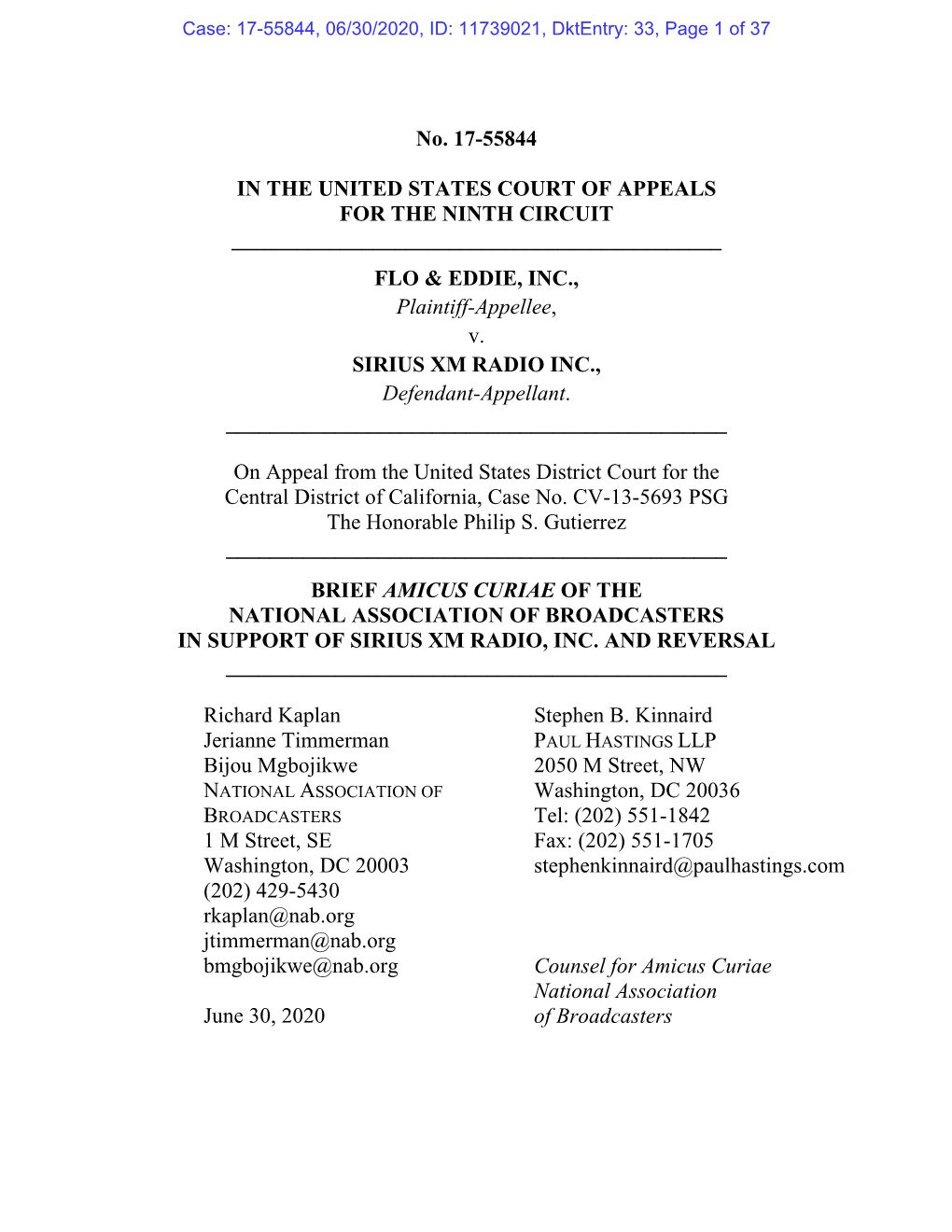 NAB Amicus Brief Re