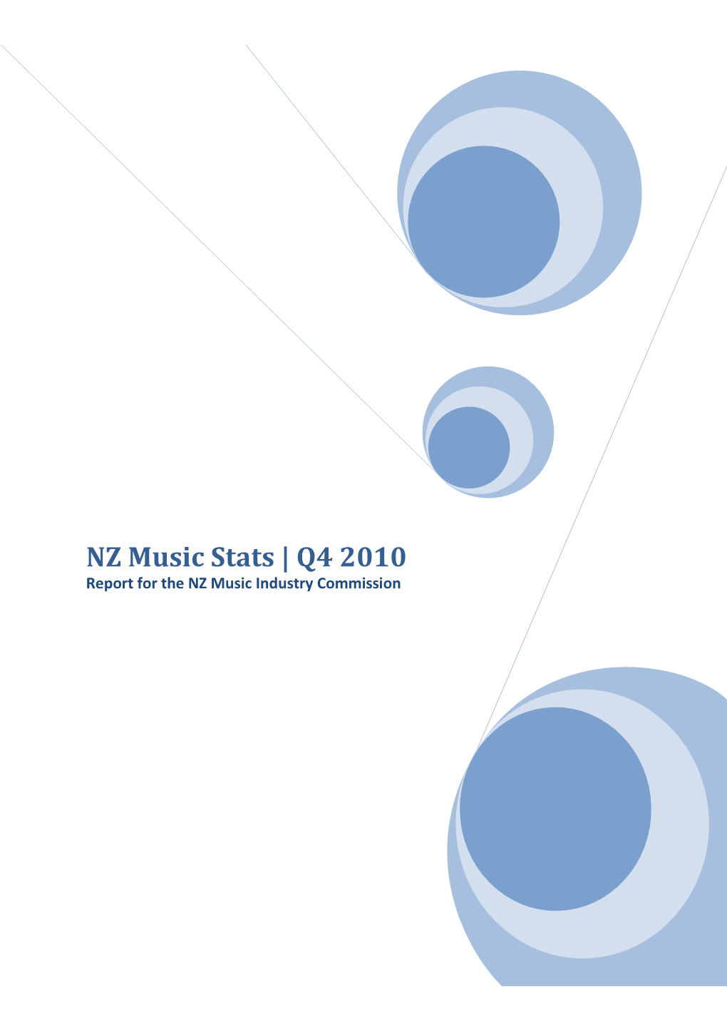 NZ Music Stats | Q 4 2010 Report F Or the NZ Music Industry Commission