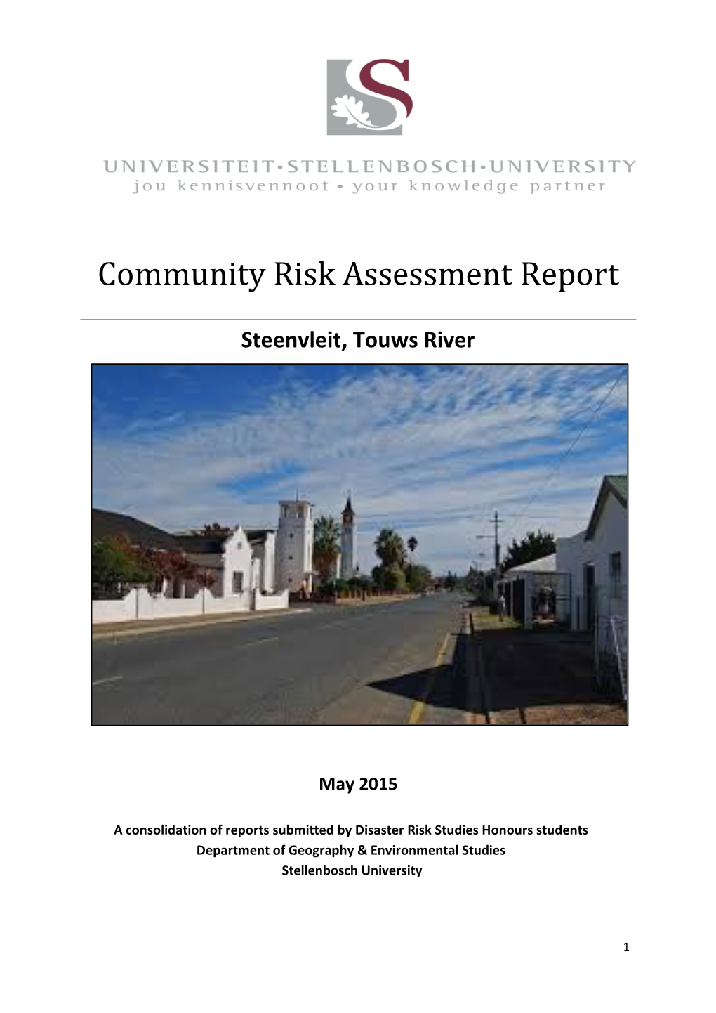 Community Risk Assessment Report