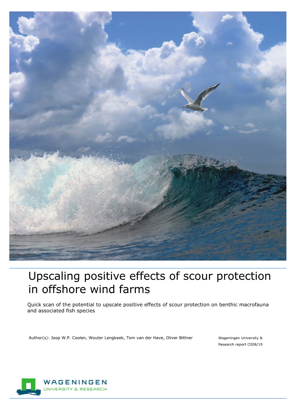 Upscaling Positive Effects of Scour Protection in Offshore Wind Farms