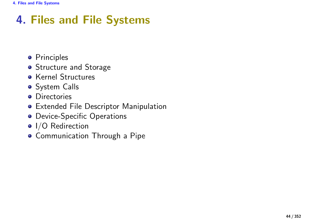 4. Files and File Systems 4