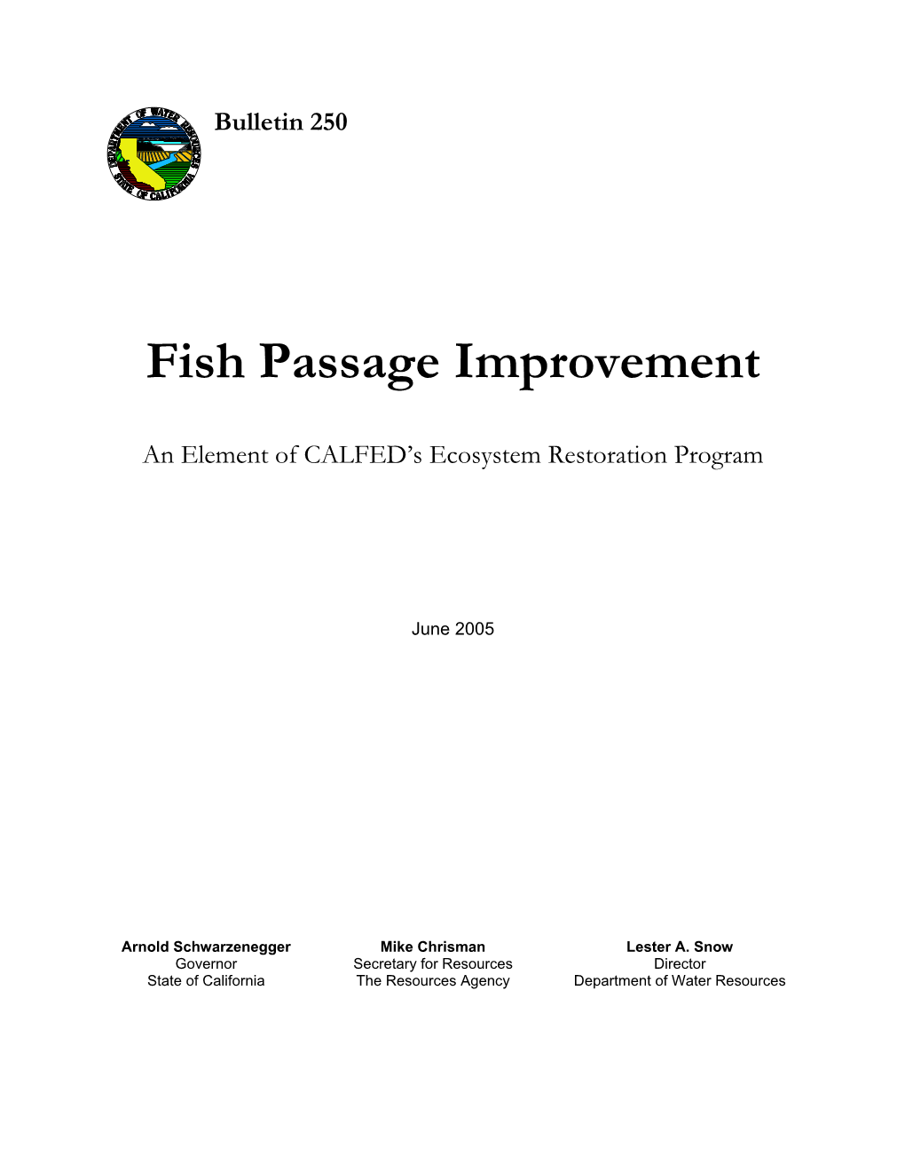 Fish Passage Improvement