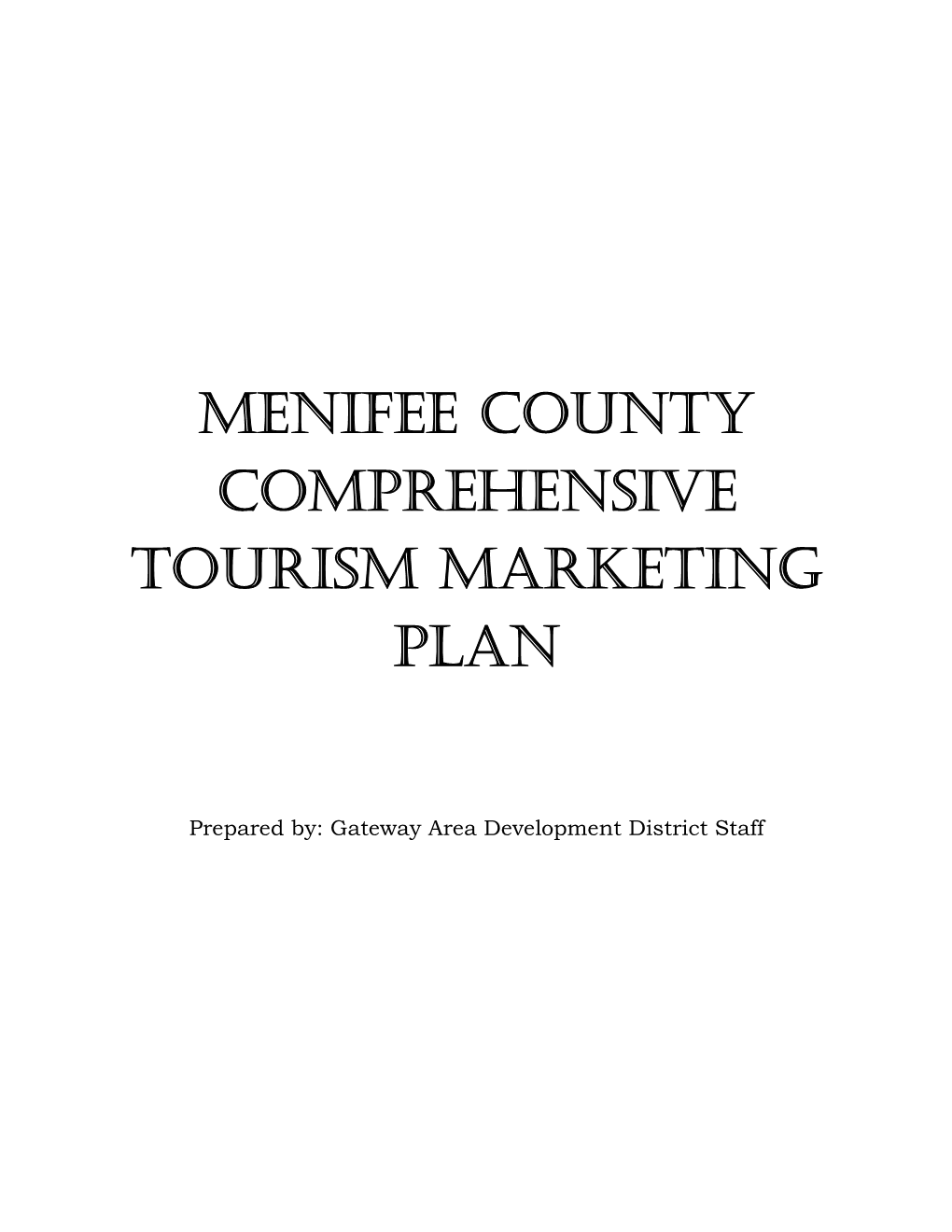 Menifee County Tourism Marketing Plan.Pdf