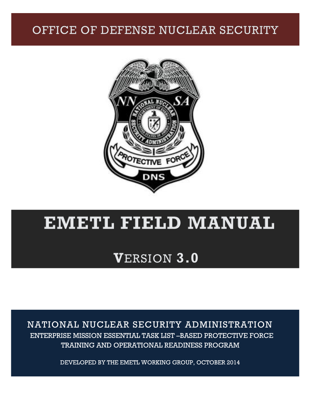 EMETL Field Manual Version