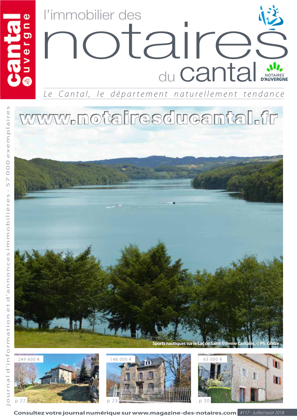 Journal Des Notaires "L'immobilier Des Notaires Du Cantal"