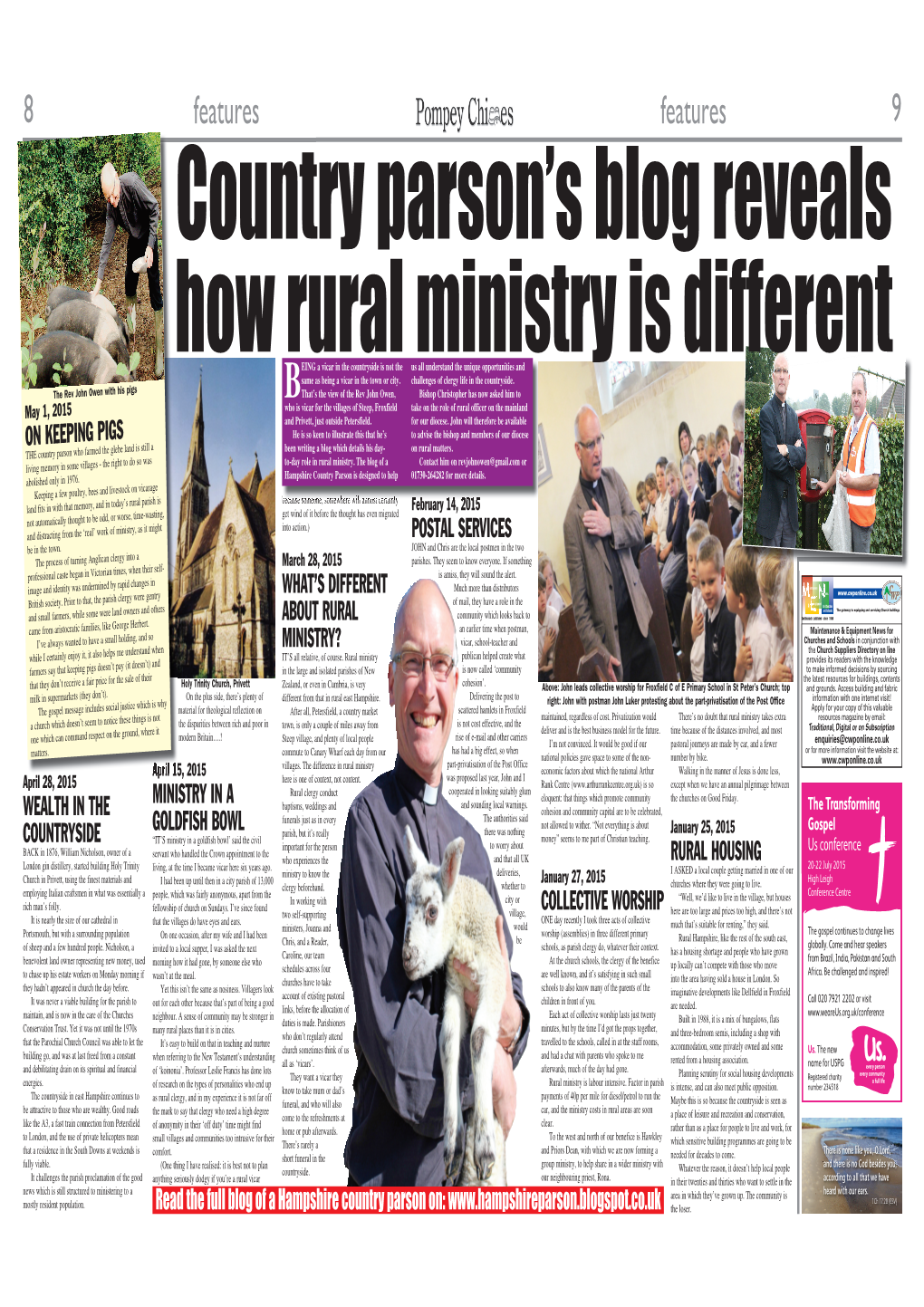 Country Parson's Blog Reveals How Rural Ministry Is Different