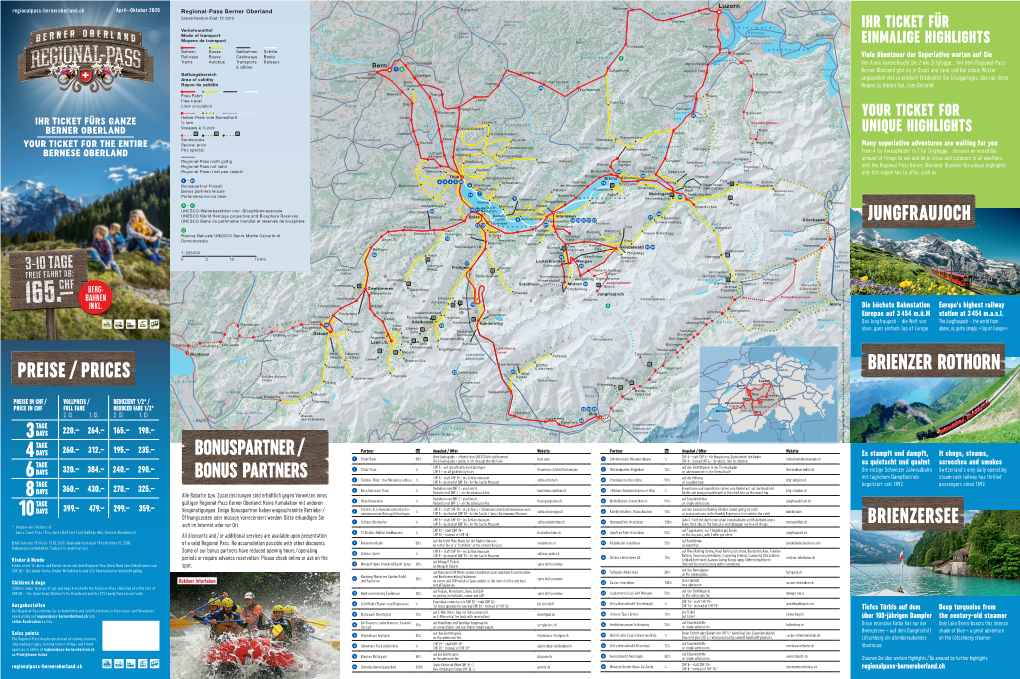 Regional-Pass Berner Oberland