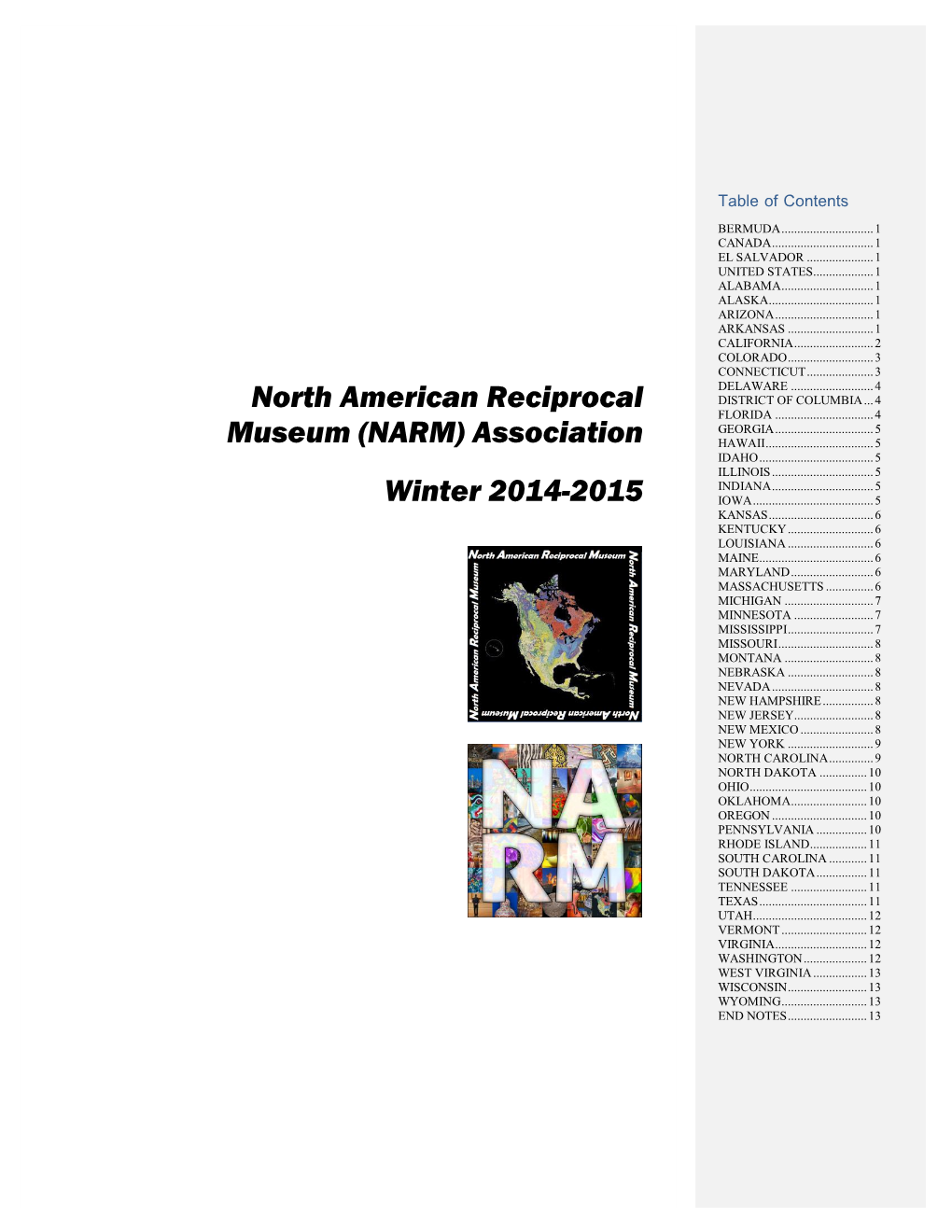 North Americanreciprocal Museum