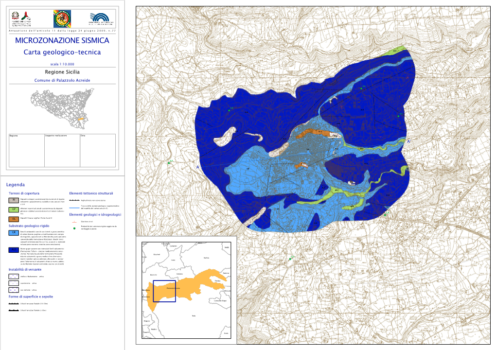 MICROZONAZIONE SISMICA Carta Geologico-Tecnica Gptf