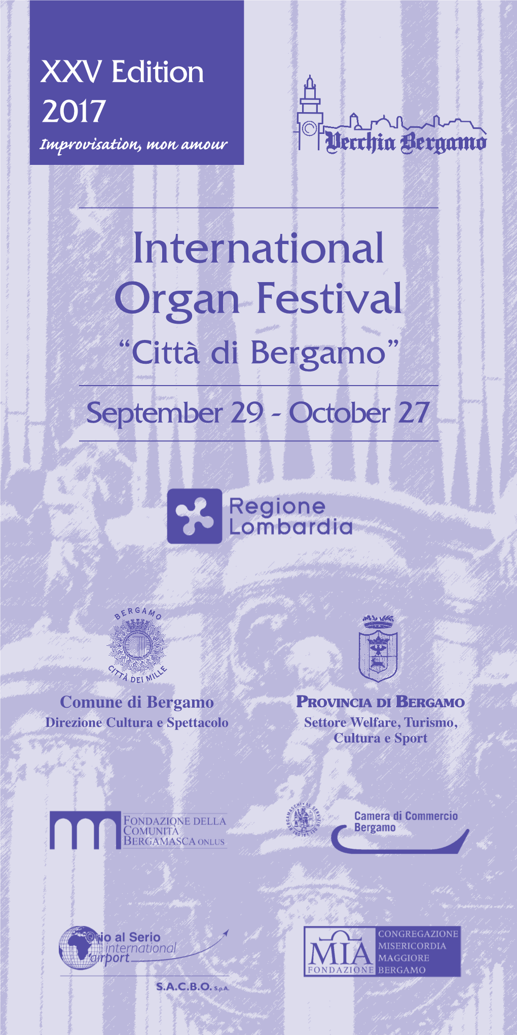 International Organ Festival “Città Di Bergamo” September 29 - October 27