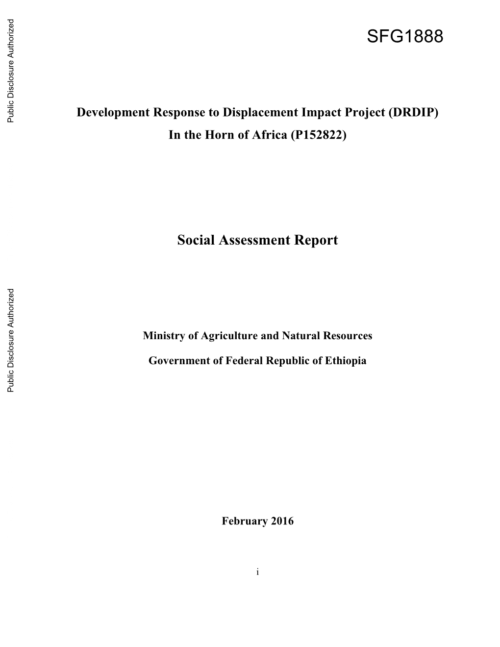 World Bank Document