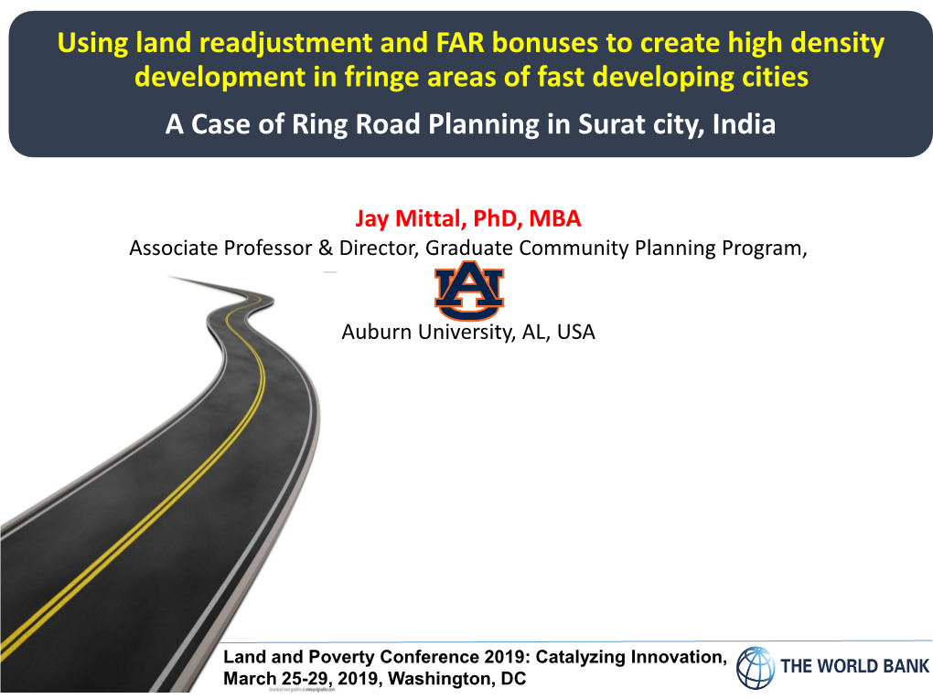 Process of Land Readjustment for Surat Outer Ring Road