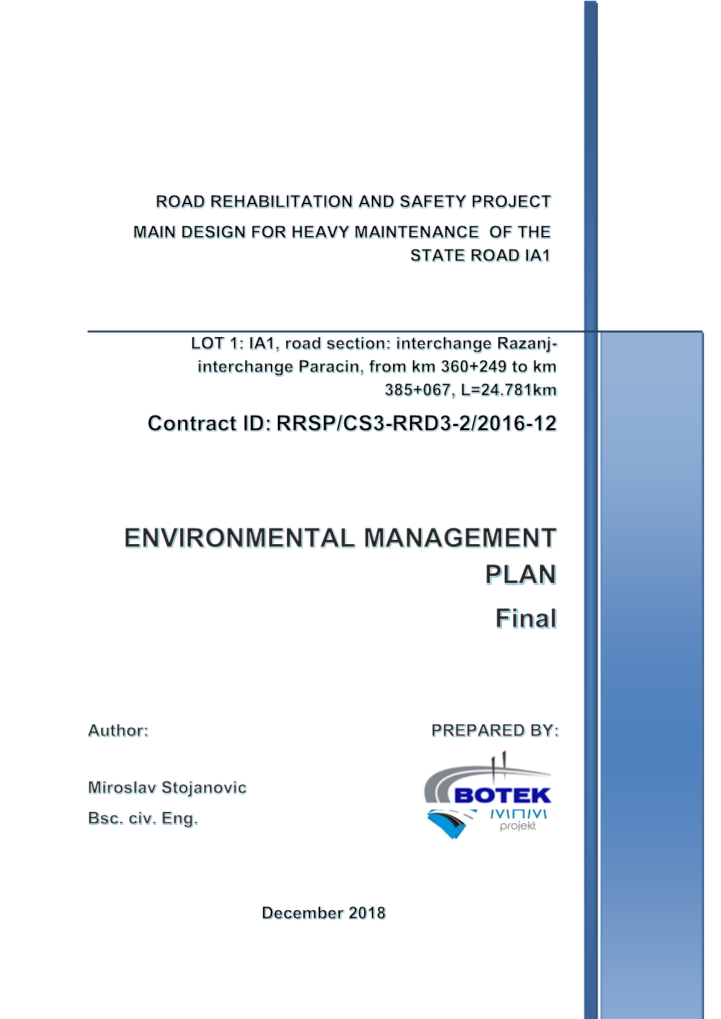 Environmental Management Plan