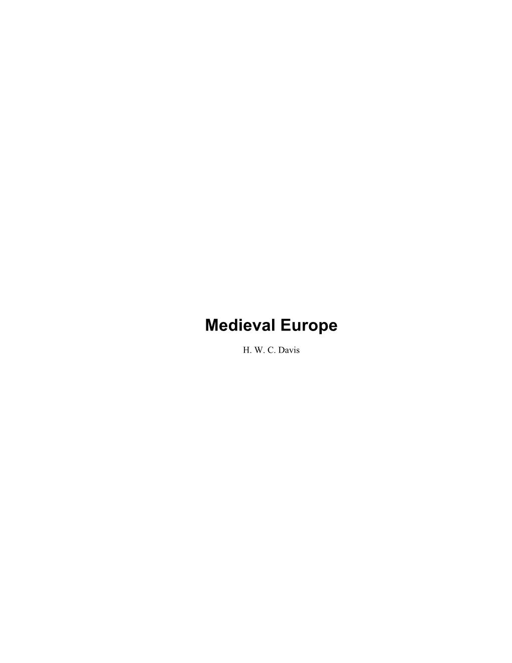 Medieval Europe