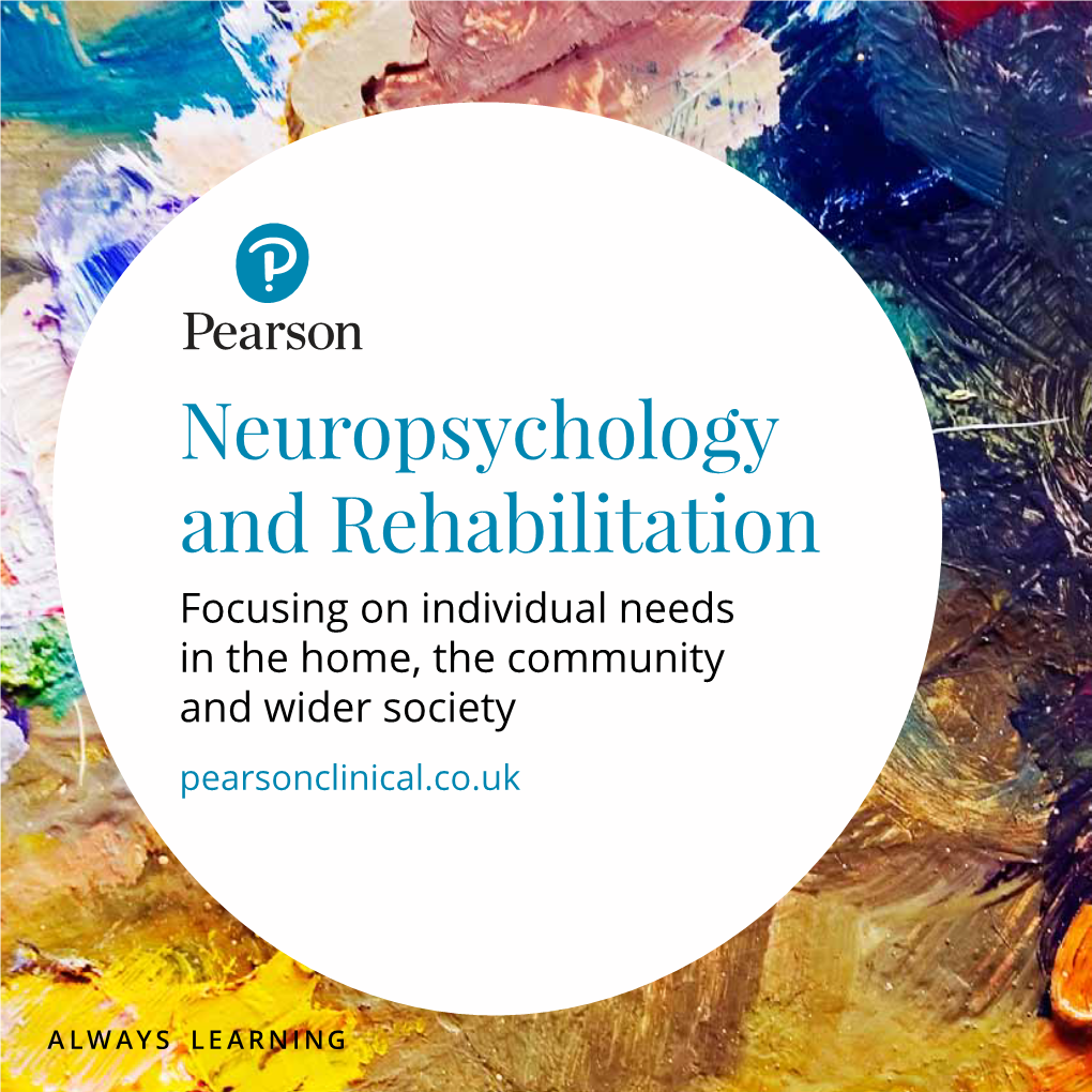 Neuropsychology and Rehabilitation Brochure