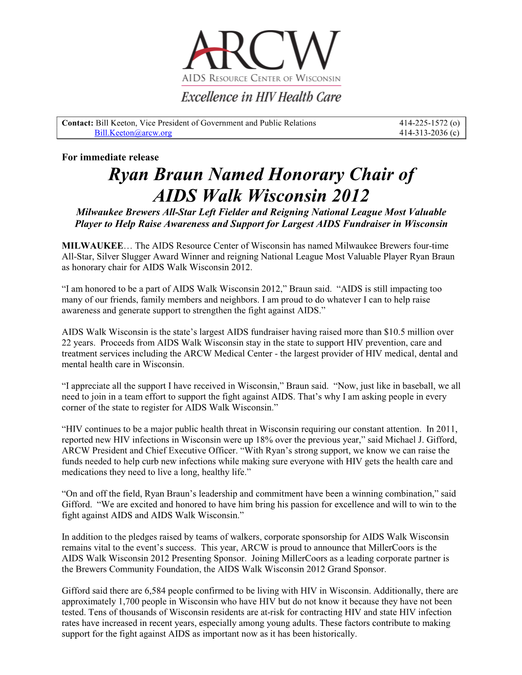 Ryan Braun ARCW Announcement PR FINAL