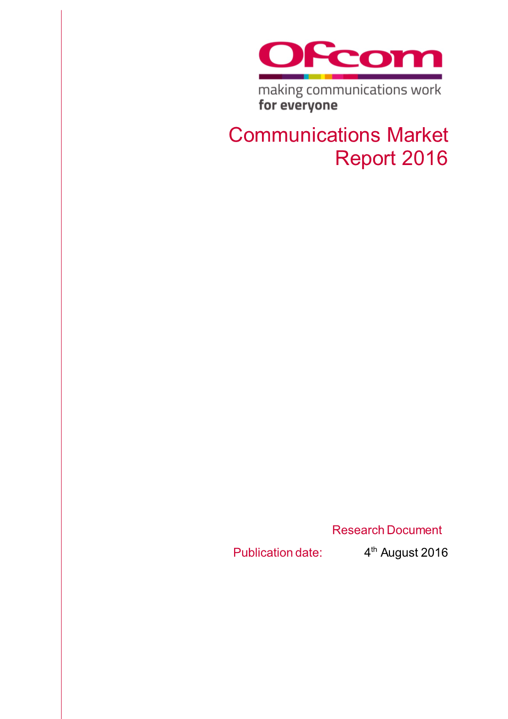 Communications Market Report 2016