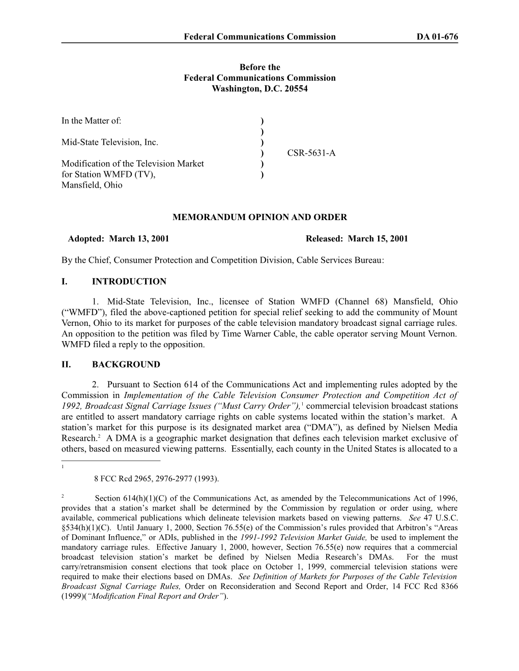 Memorandum Opinion and Order s34