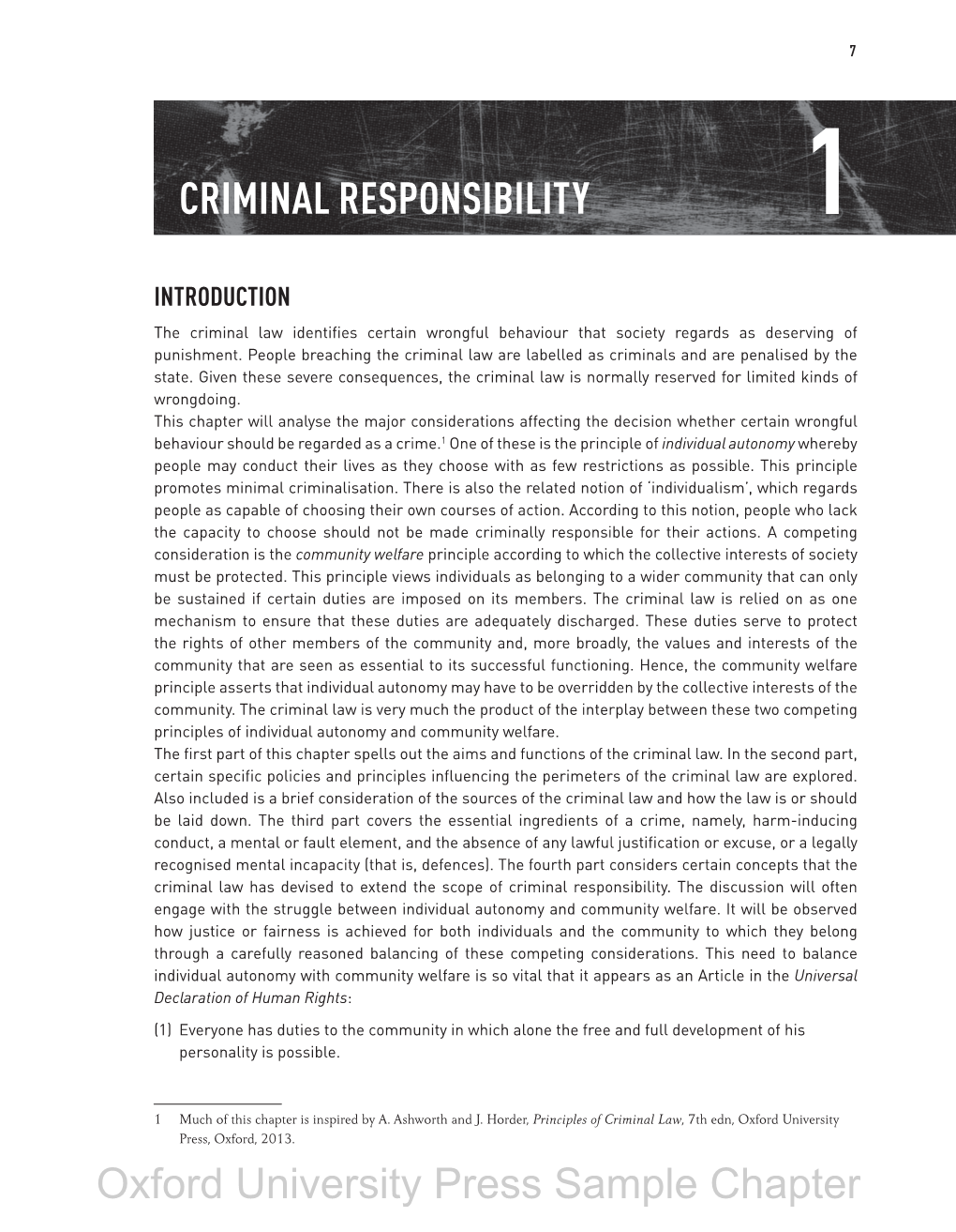 Criminal Responsibility 1
