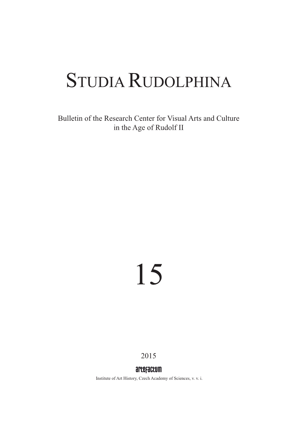 Studia Rudolphina