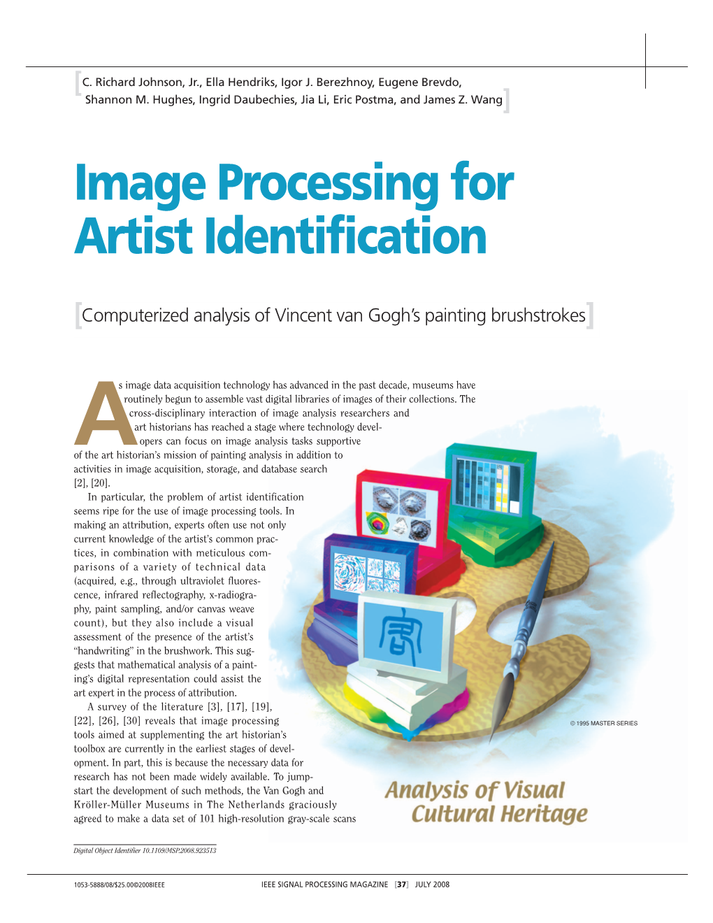 Image Processing for Artist Identification