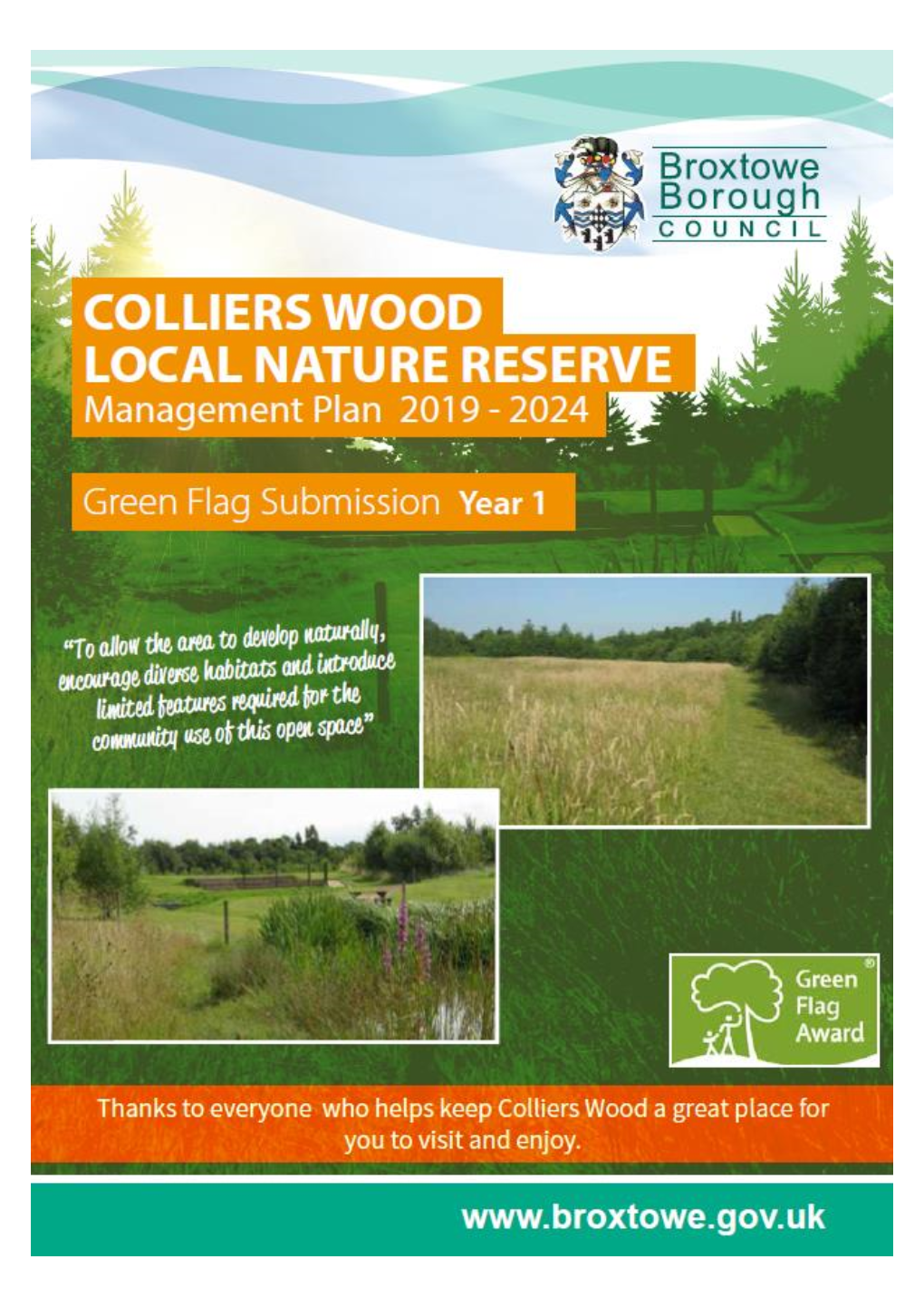 Colliers Wood Local Nature Reserve Management Plan 2019