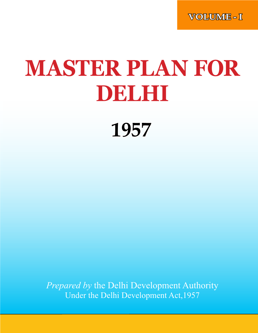 Master Plan for Delhi 1957