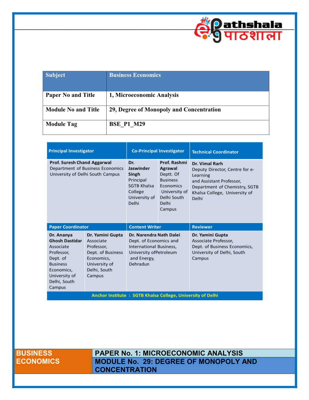 Bsc Chemistry