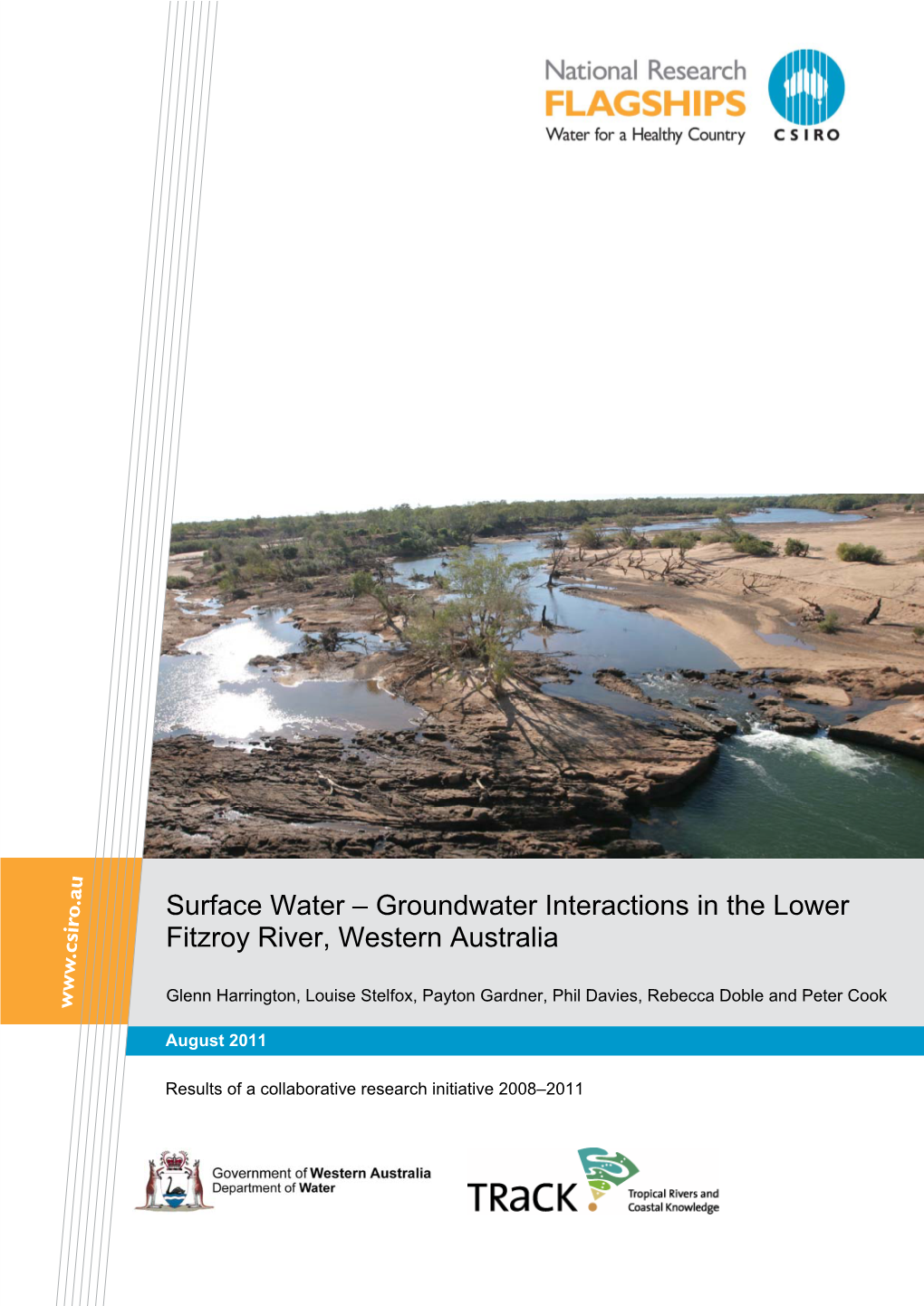 Groundwater Interactions in the Lower Fitzroy River, Western Australia