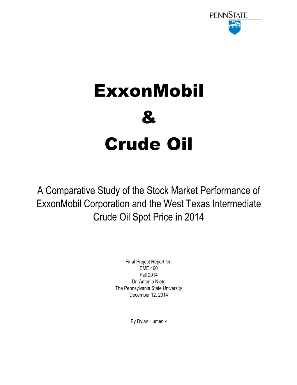 Exxonmobil & Crude