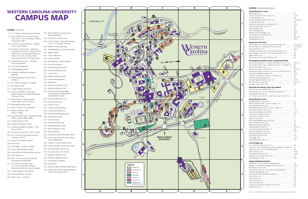 CAMPUS MAP Fine and Performing Arts Center (2)