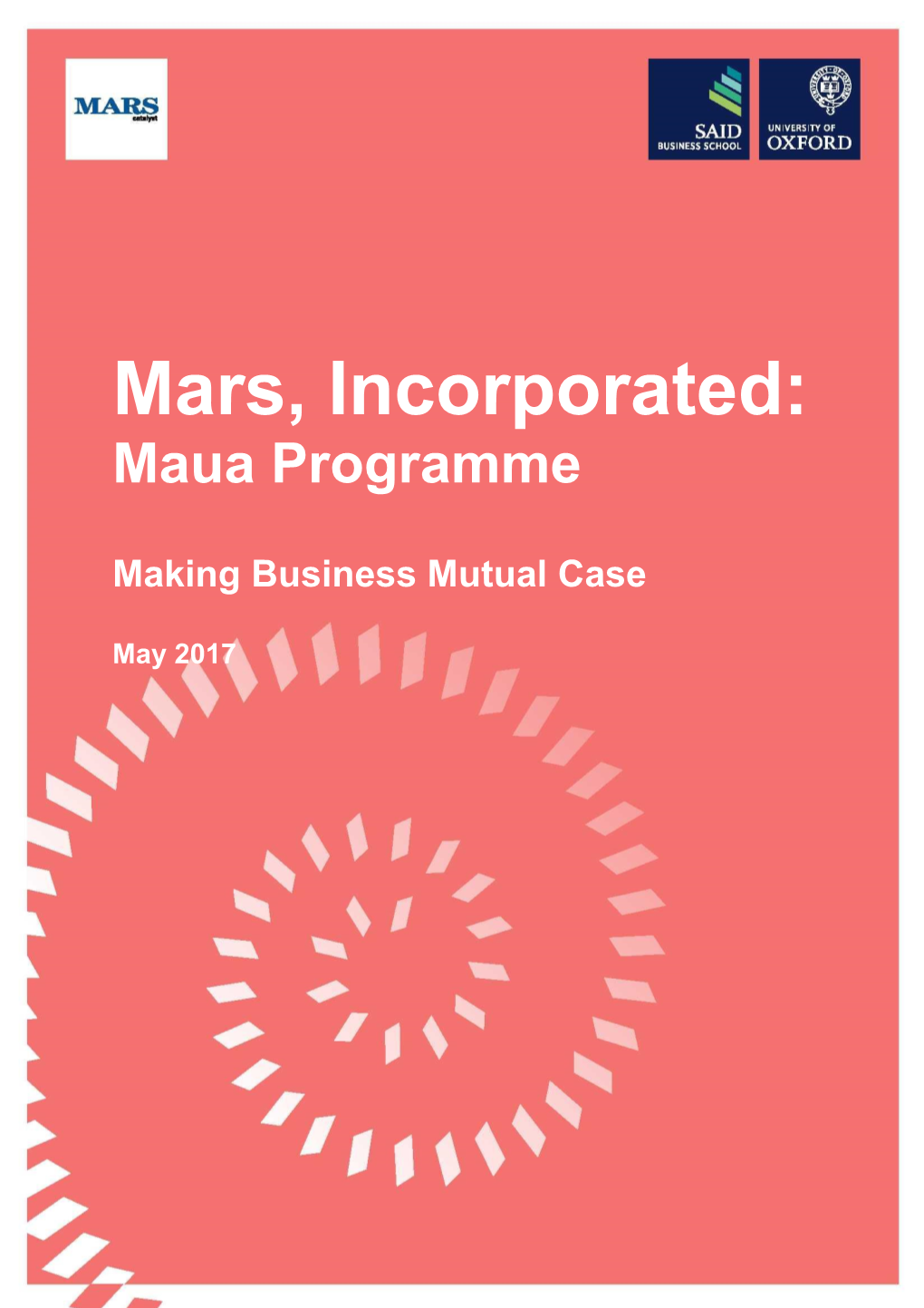 Mars, Incorporated: Maua Programme