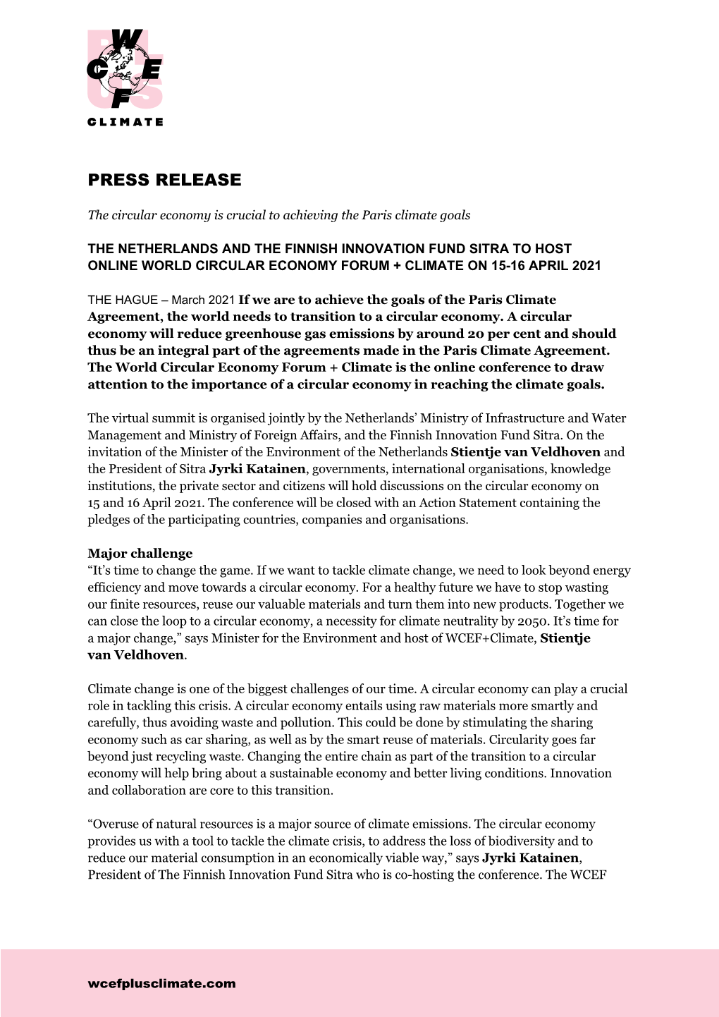 Press Release