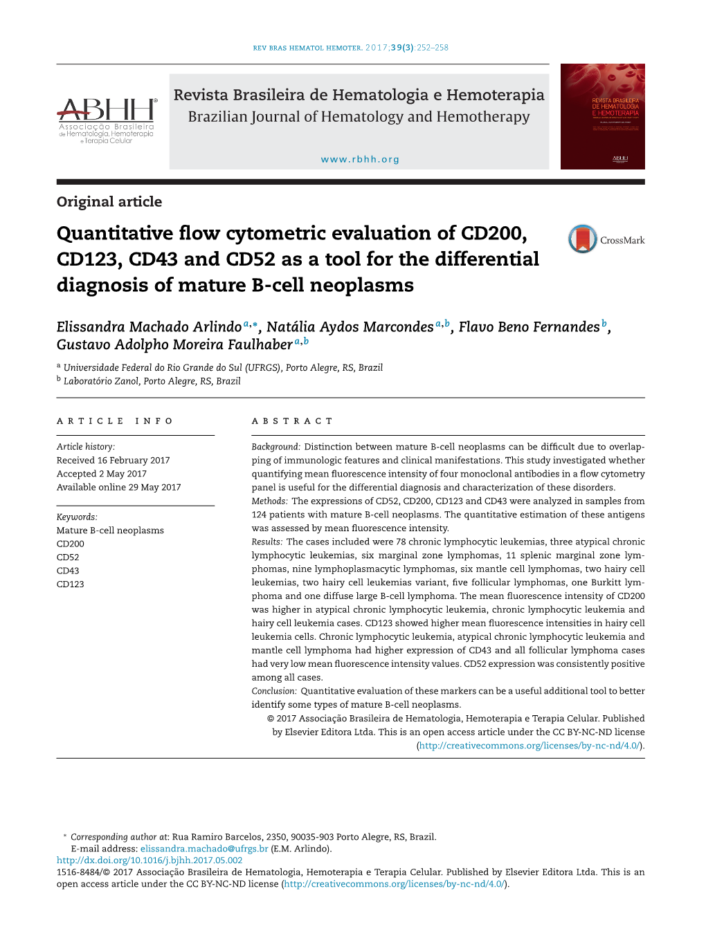 Quantitative Flow Cytometric Evaluation of CD200, CD123