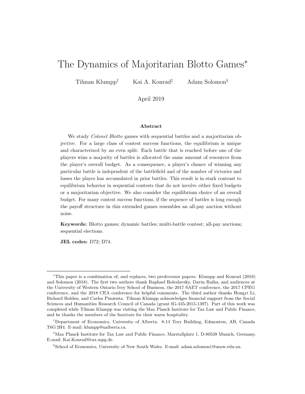The Dynamics of Majoritarian Blotto Games∗