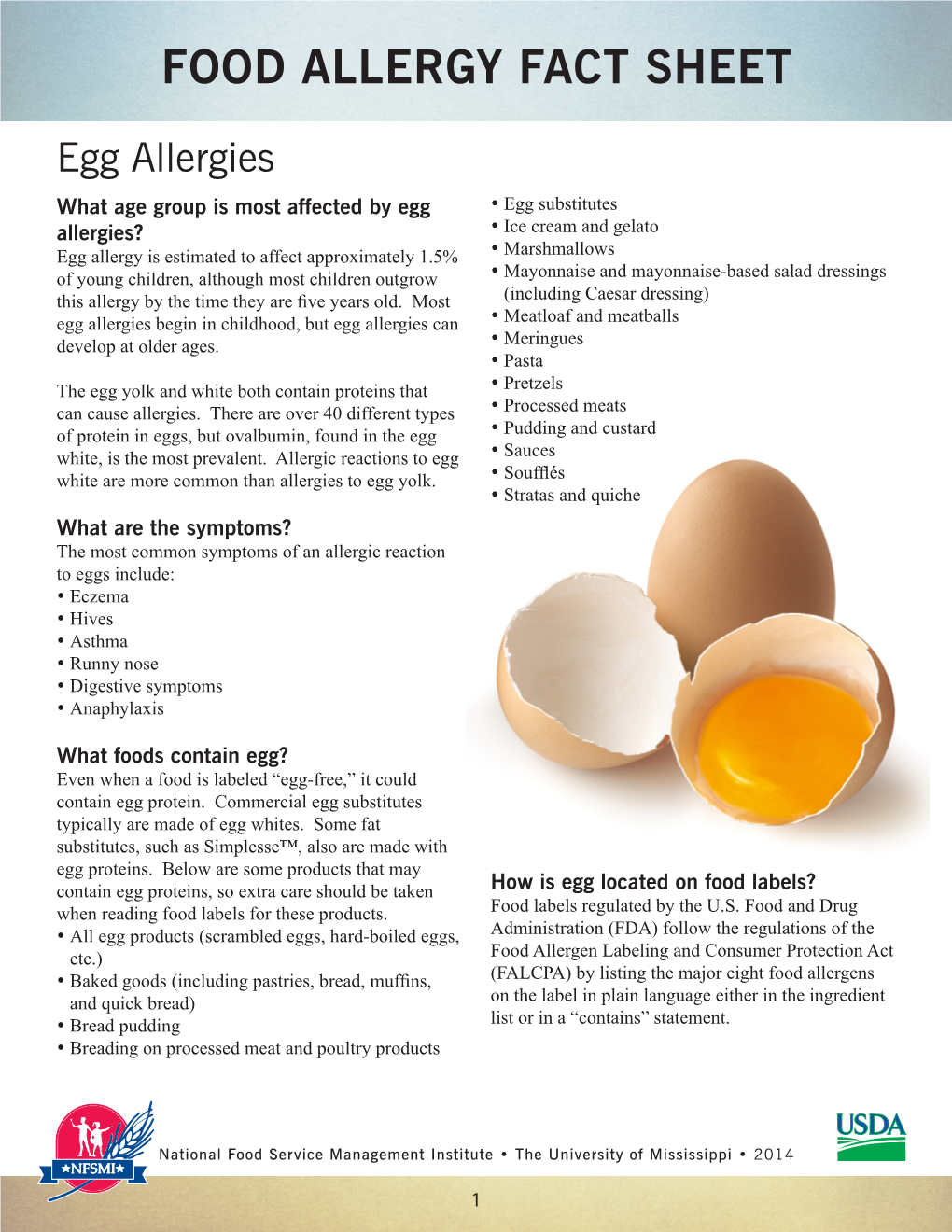 Food Allergy Fact Sheet