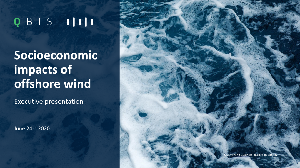 Socioeconomic Impacts of Offshore Wind Executive Presentation
