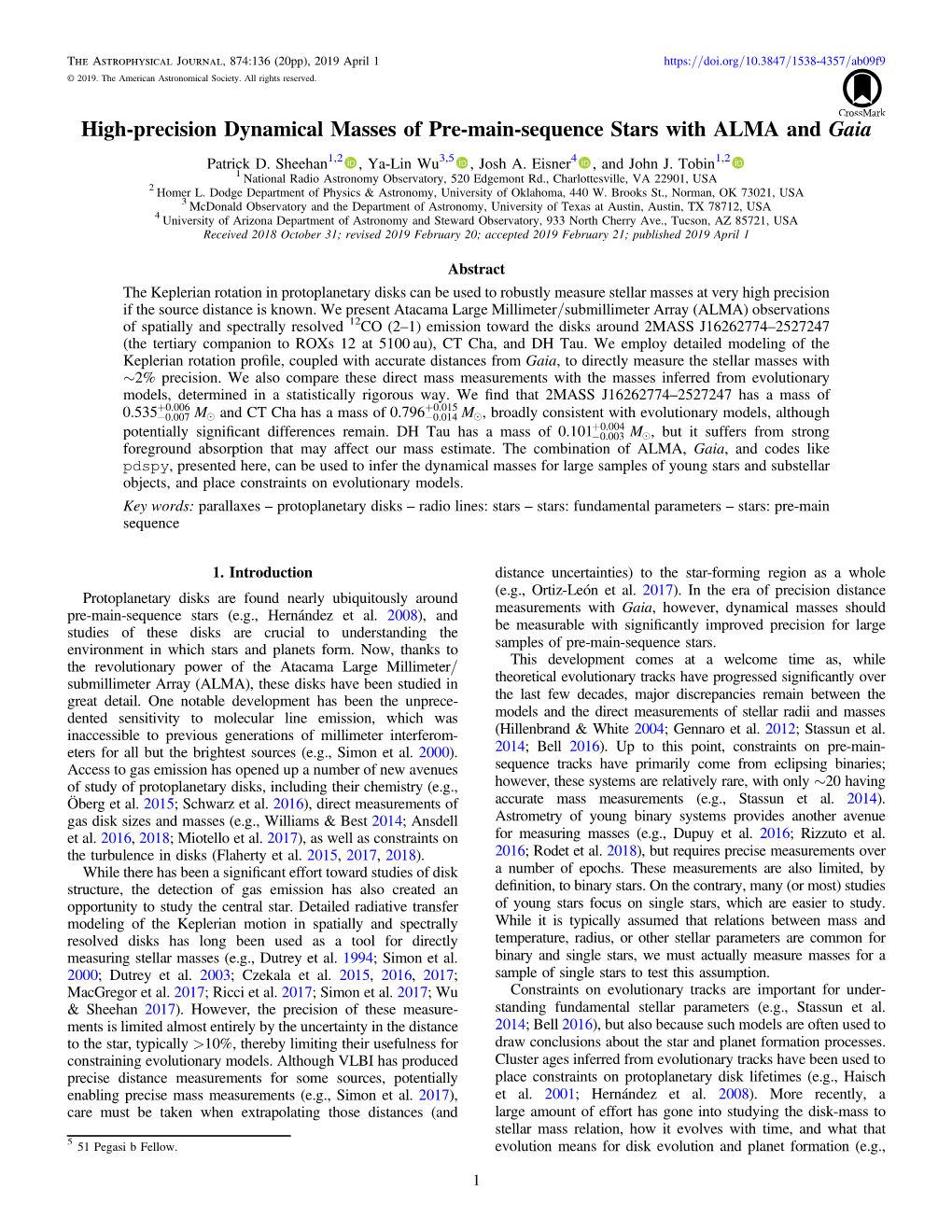 High-Precision Dynamical Masses of Pre-Main-Sequence Stars with ALMA and Gaia