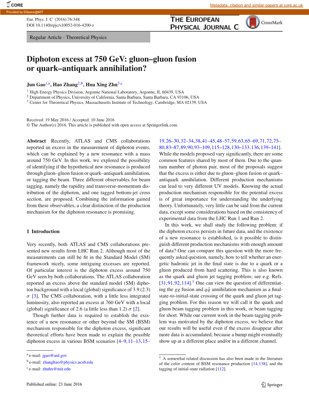 Diphoton Excess at 750 Gev: Gluon–Gluon Fusion Or Quark–Antiquark Annihilation?
