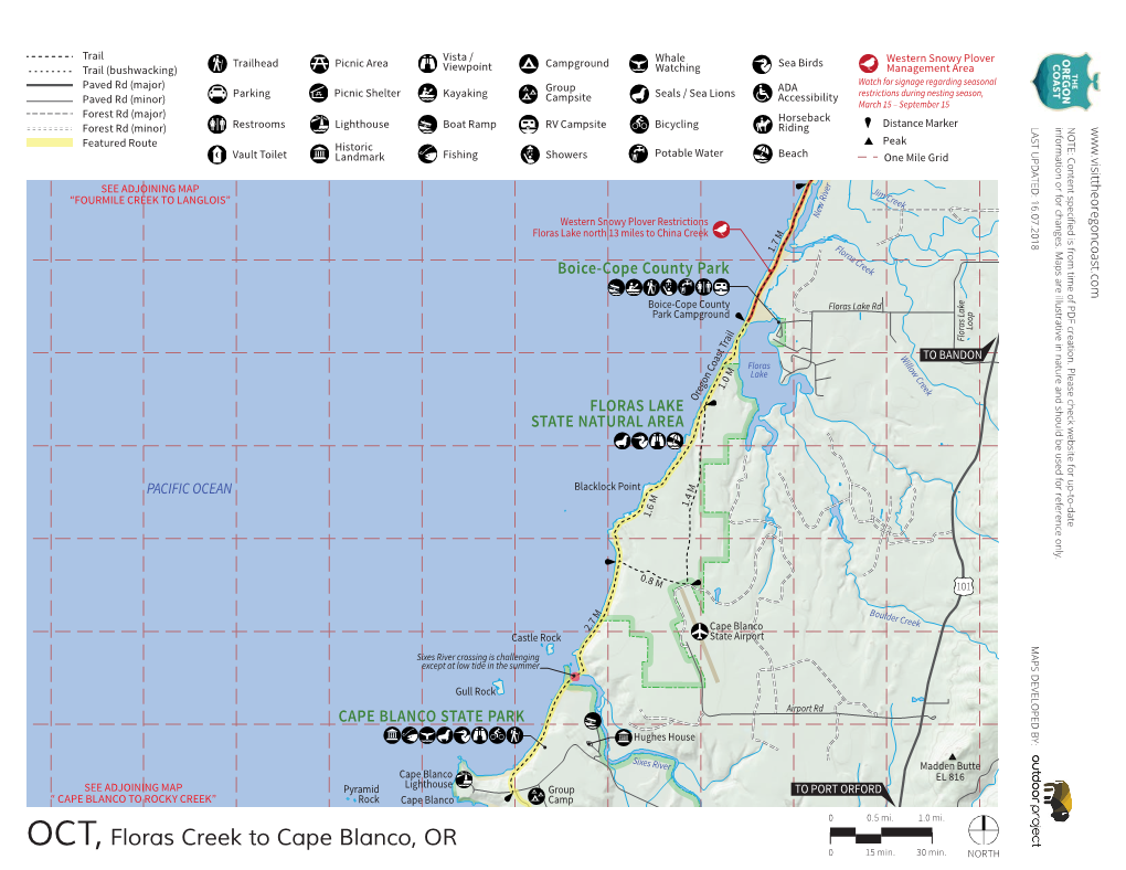 OCT, Floras Creek to Cape Blanco, OR 0 15 Min