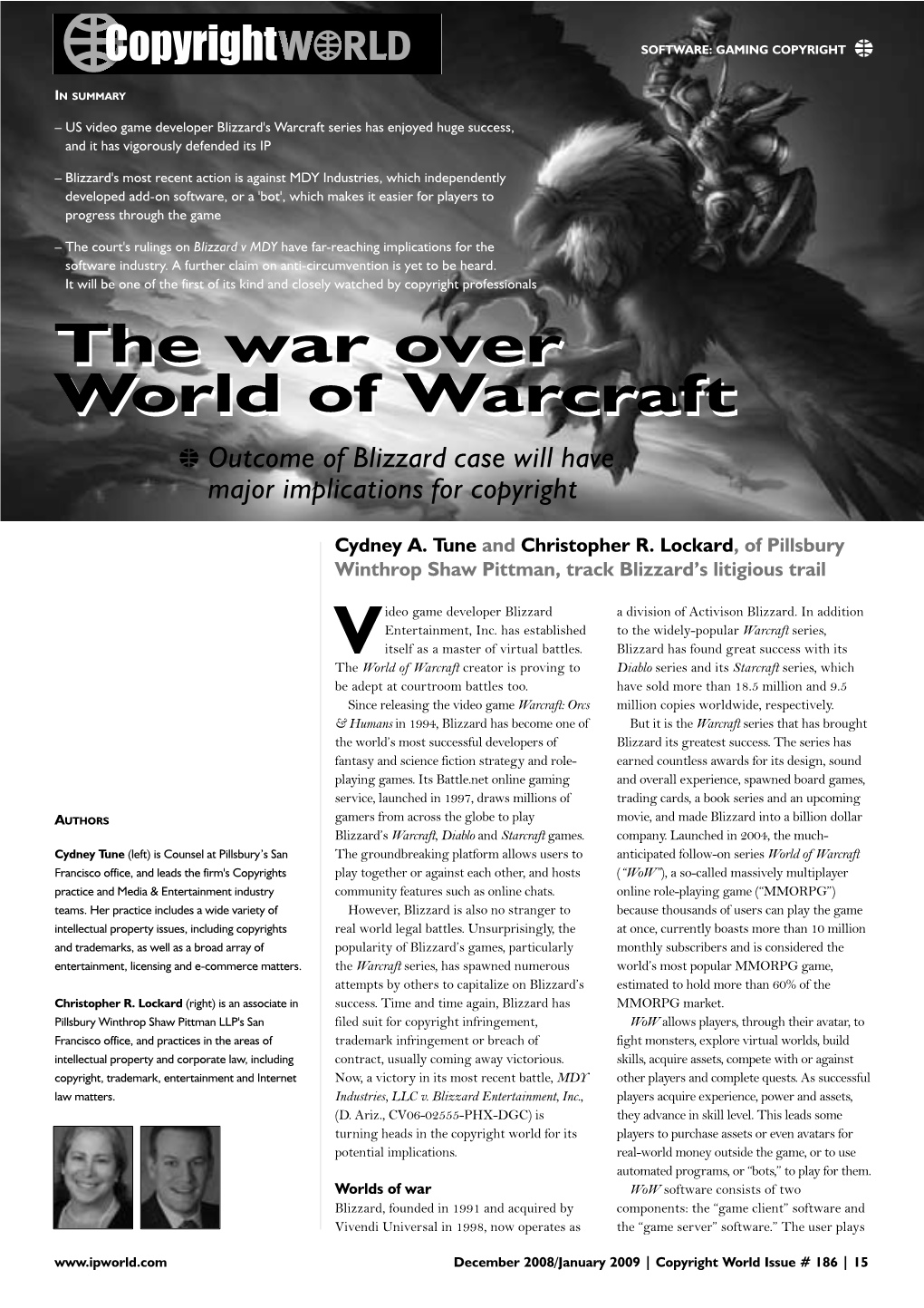 The War Over World of Warcraft The