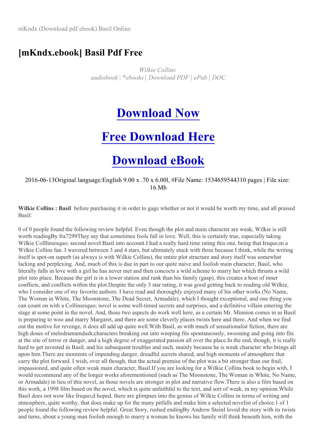 Mkndx.Ebook] Basil Pdf Free