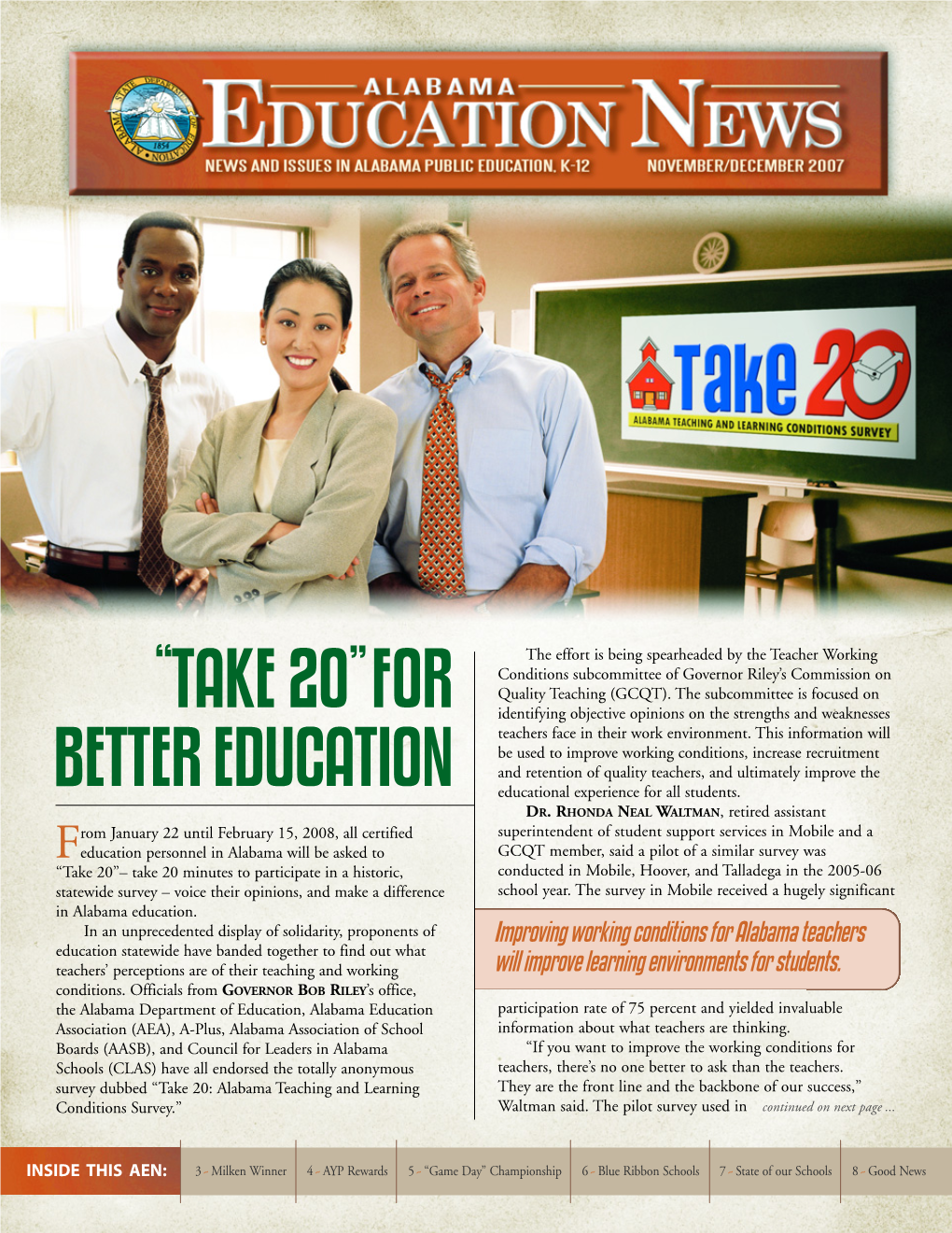 “Take 20”For Better Education