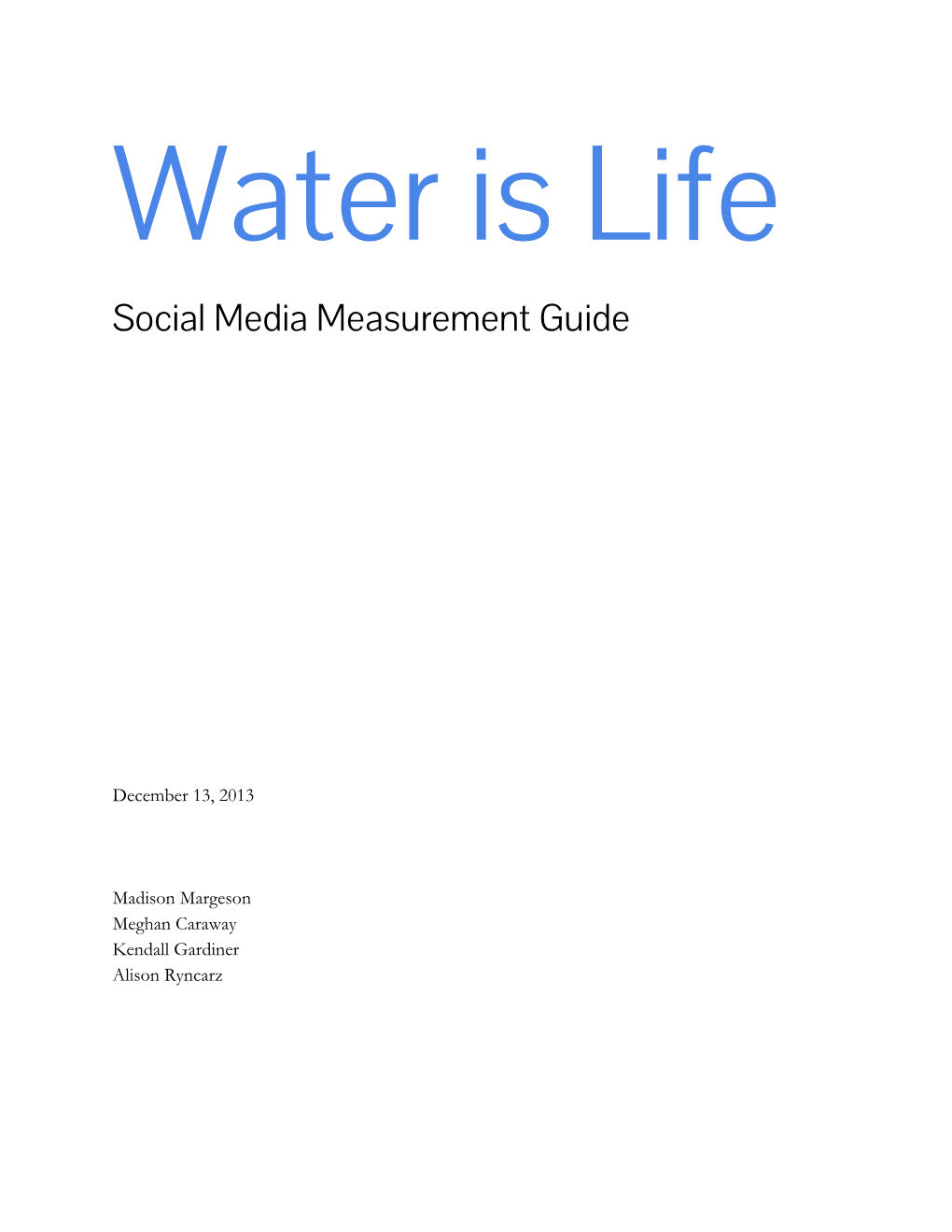 Social Media Measurement Guide