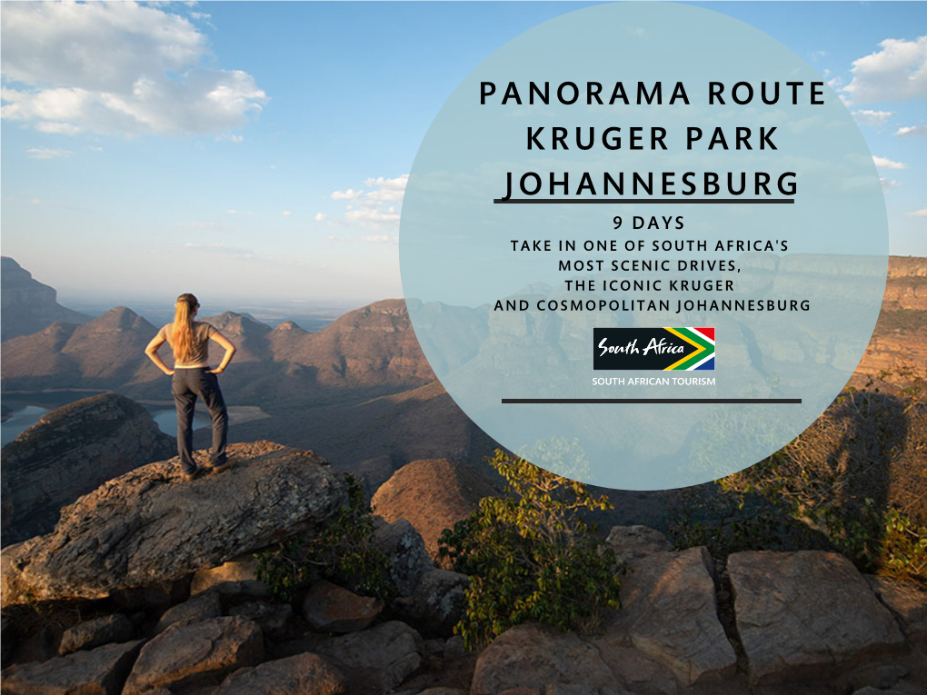 Panorama Route Kruger Park Johannesburg