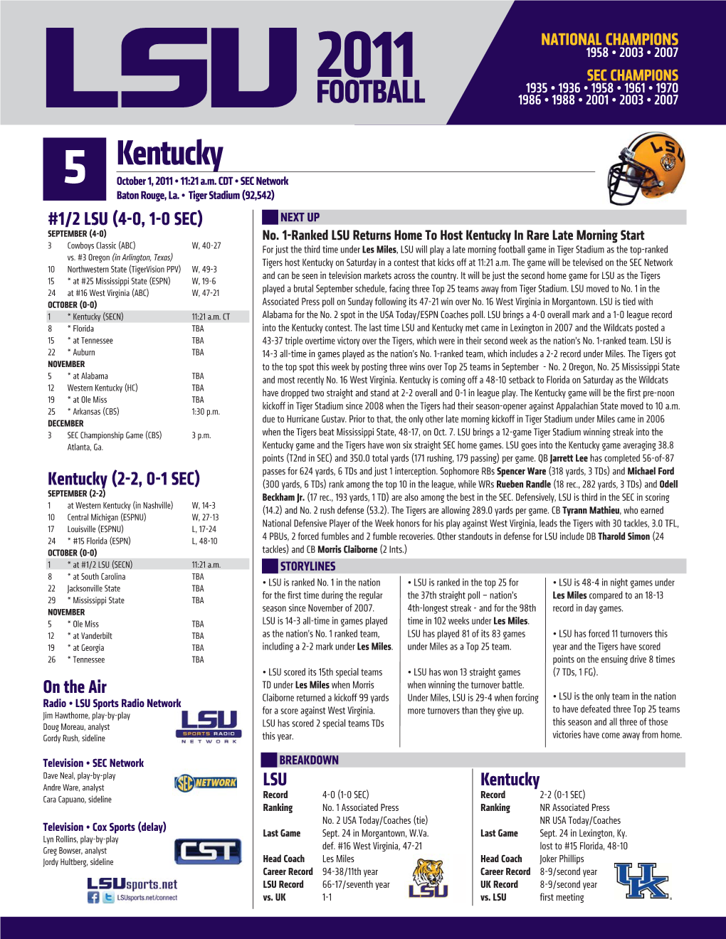 Game 5 Notes Vs. Kentucky.Indd