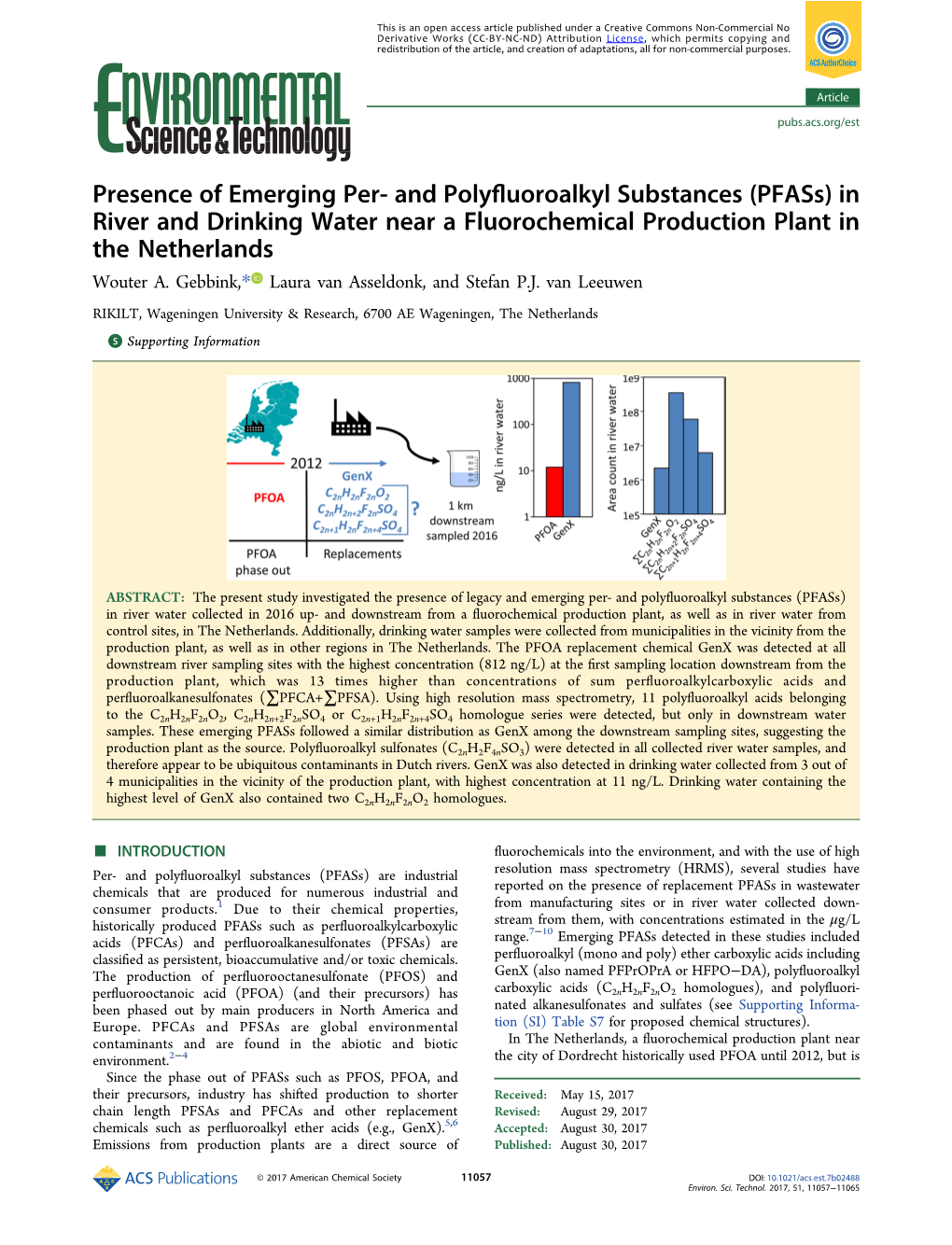 Presence of Emerging Per- and Polyfluoroalkyl Substances (Pfass