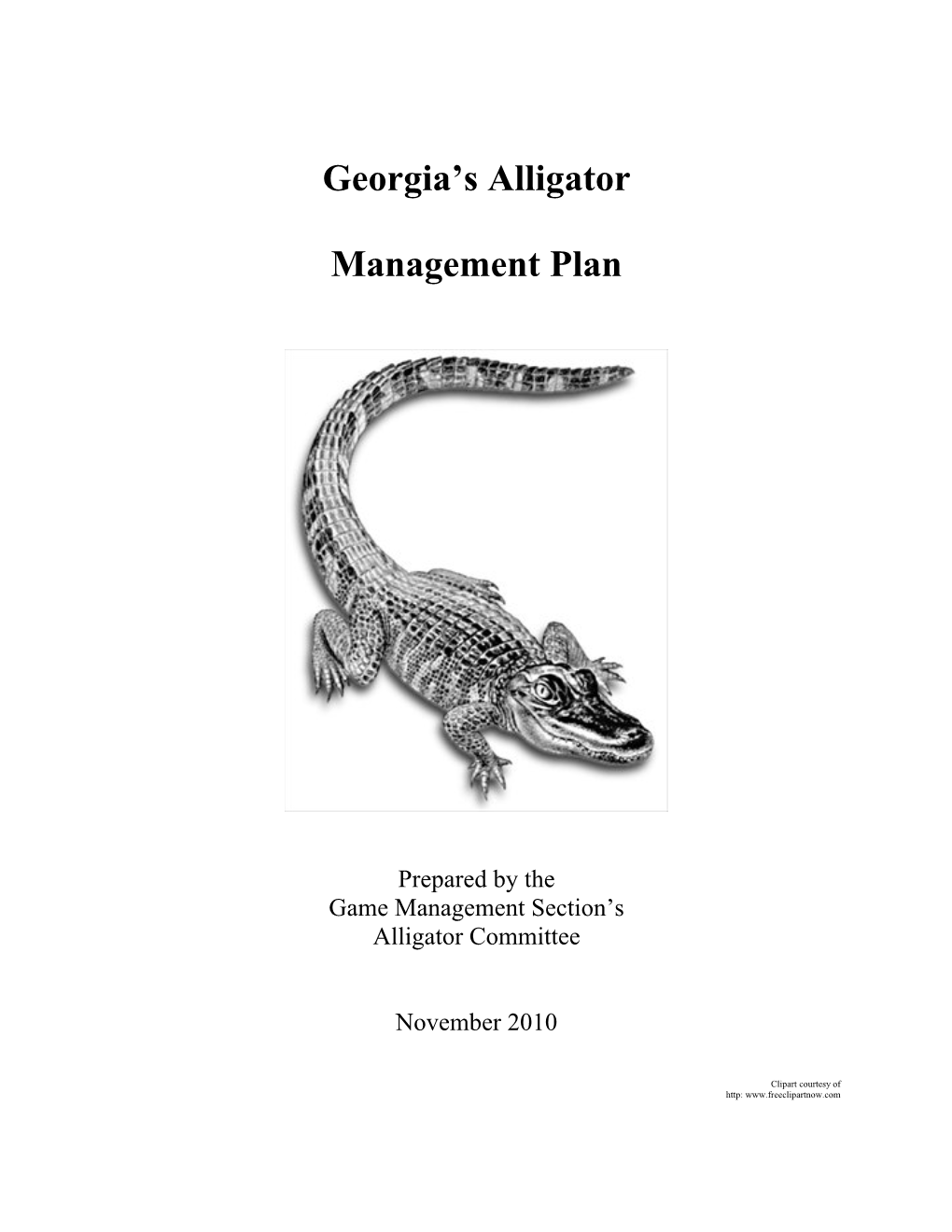 Alligator Management Plan