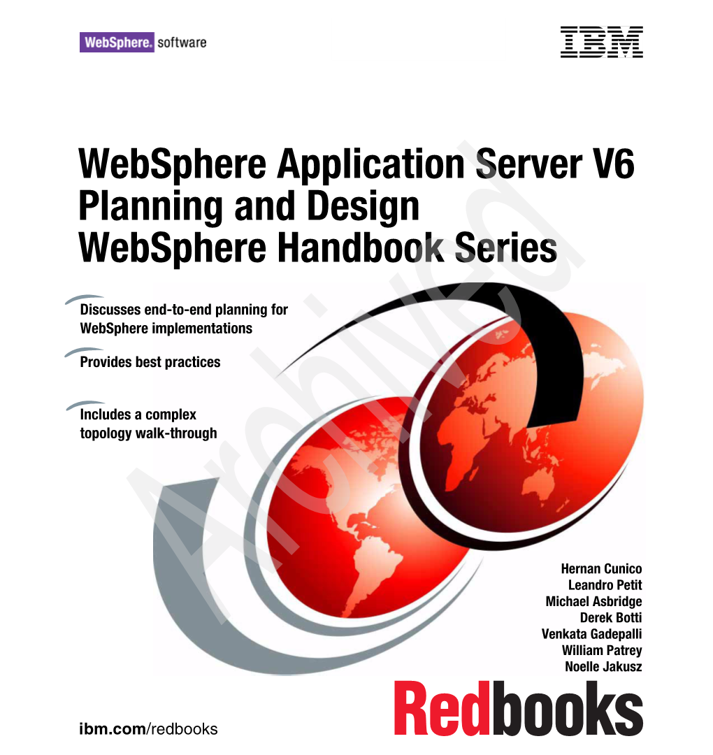 Websphere Application Server Architecture