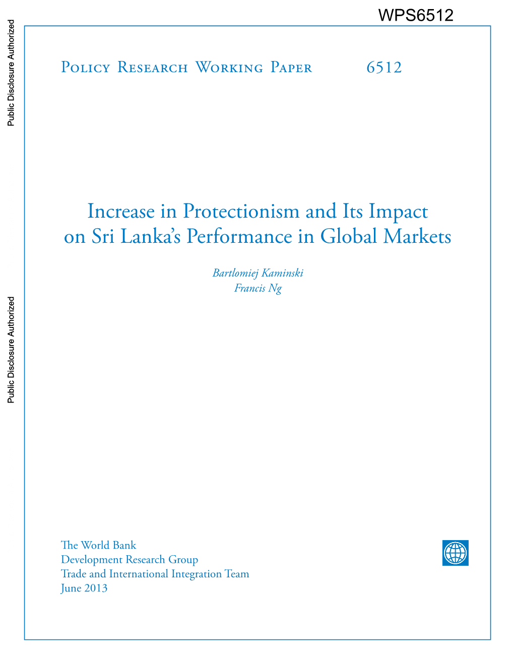 System, and Encouraging Export Orientation